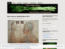 Tablet Screenshot of imaginativeducation.wordpress.com