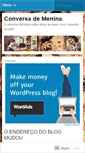 Mobile Screenshot of conversademenina.wordpress.com