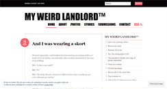 Desktop Screenshot of myweirdlandlord.wordpress.com