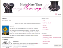 Tablet Screenshot of muchmorethanmommy.wordpress.com