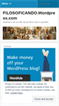 Mobile Screenshot of filosoficando.wordpress.com