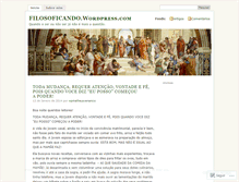 Tablet Screenshot of filosoficando.wordpress.com