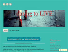 Tablet Screenshot of daringtolive.wordpress.com