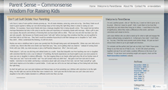 Desktop Screenshot of parentsense.wordpress.com