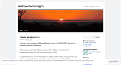 Desktop Screenshot of enriquemontenegro.wordpress.com