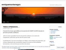 Tablet Screenshot of enriquemontenegro.wordpress.com