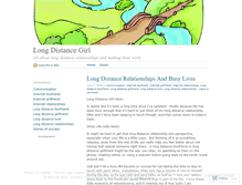 Tablet Screenshot of longdistancegirl.wordpress.com