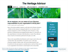 Tablet Screenshot of heritageadvisors.wordpress.com