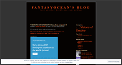 Desktop Screenshot of fantasyocean.wordpress.com