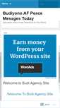 Mobile Screenshot of budiagency.wordpress.com