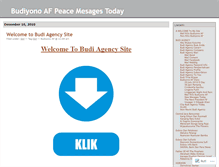 Tablet Screenshot of budiagency.wordpress.com