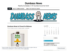 Tablet Screenshot of dumbassnews.wordpress.com