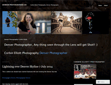Tablet Screenshot of denverphotographerco.wordpress.com