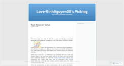 Desktop Screenshot of lovebinhnguyen08.wordpress.com