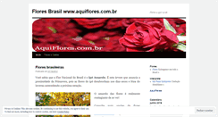 Desktop Screenshot of floresbrasil.wordpress.com