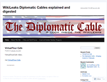 Tablet Screenshot of diplomaticcable.wordpress.com