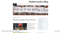 Desktop Screenshot of matthewnadu.wordpress.com