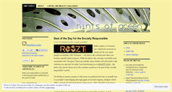 Desktop Screenshot of hintsofgreen.wordpress.com