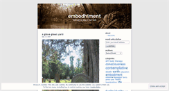 Desktop Screenshot of embodhiment.wordpress.com