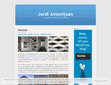 Tablet Screenshot of jordiantonijoan.wordpress.com