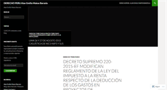Desktop Screenshot of derechoperu.wordpress.com