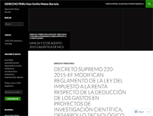Tablet Screenshot of derechoperu.wordpress.com