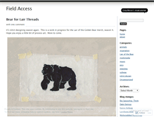 Tablet Screenshot of fieldaccess.wordpress.com