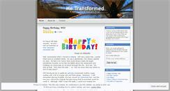 Desktop Screenshot of metransformed.wordpress.com