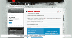 Desktop Screenshot of pmethods.wordpress.com