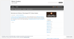 Desktop Screenshot of marciocordeiro.wordpress.com