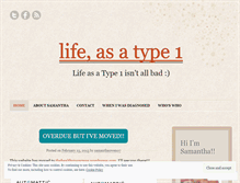 Tablet Screenshot of lifeasatype1.wordpress.com