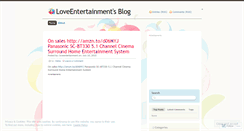 Desktop Screenshot of loveentertainment.wordpress.com