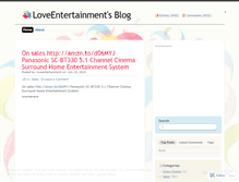 Tablet Screenshot of loveentertainment.wordpress.com