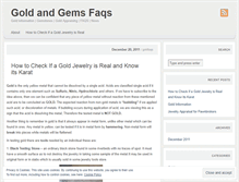 Tablet Screenshot of goldfaqs.wordpress.com