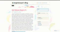 Desktop Screenshot of angelaharper.wordpress.com
