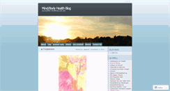 Desktop Screenshot of connectionofmindandbody.wordpress.com