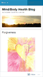 Mobile Screenshot of connectionofmindandbody.wordpress.com