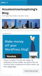 Mobile Screenshot of houstoninnerloopliving.wordpress.com