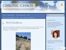 Tablet Screenshot of chronichaos.wordpress.com