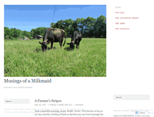 Tablet Screenshot of musingsofamilkmaid.wordpress.com