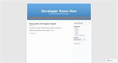 Desktop Screenshot of developerknowhow.wordpress.com