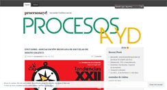 Desktop Screenshot of procesosayd.wordpress.com