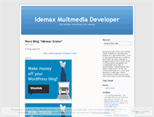 Tablet Screenshot of idemax.wordpress.com