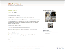 Tablet Screenshot of micainvenice.wordpress.com