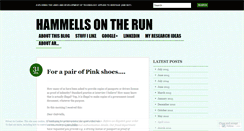 Desktop Screenshot of hammellsontherun.wordpress.com