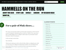 Tablet Screenshot of hammellsontherun.wordpress.com