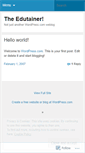 Mobile Screenshot of edutainer.wordpress.com