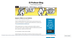 Desktop Screenshot of elprofesorblog.wordpress.com