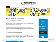 Tablet Screenshot of elprofesorblog.wordpress.com