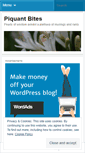Mobile Screenshot of piquantbites.wordpress.com